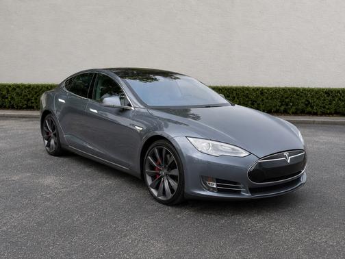 Gray 2014 Tesla Model S Performance
