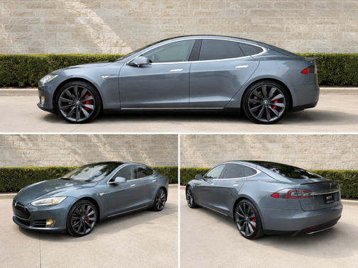 Gray 2014 Tesla Model S Performance