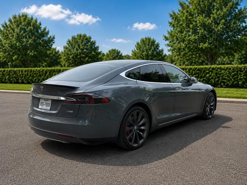 Gray 2014 Tesla Model S Performance