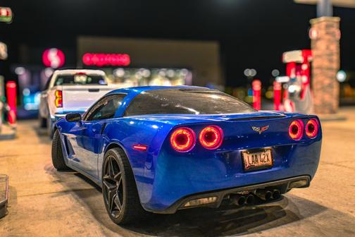 Blue 2009 Chevrolet Corvette Base