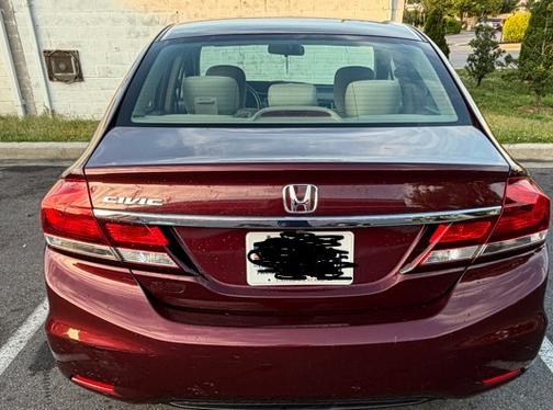 Red 2013 Honda Civic LX