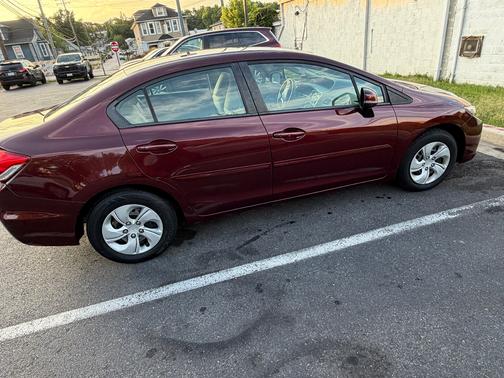 Red 2013 Honda Civic LX