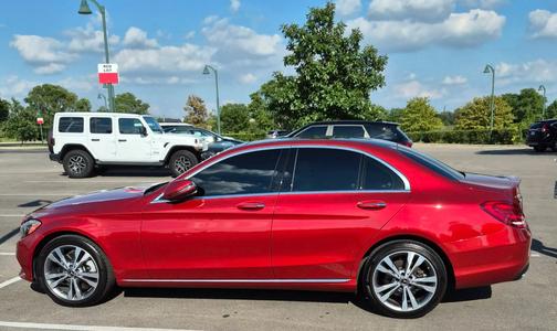 Red 2018 Mercedes-Benz C-Class C 300 4MATIC