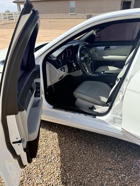 White 2014 Mercedes-Benz C-Class C 250 Sport