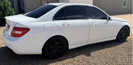 White 2014 Mercedes-Benz C-Class C 250 Sport