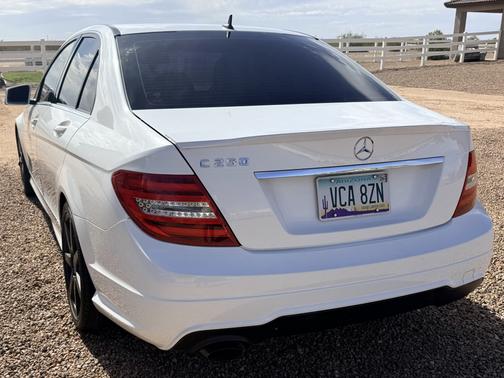 White 2014 Mercedes-Benz C-Class C 250 Sport