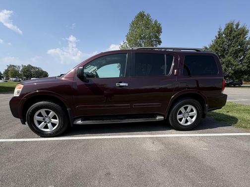 Red 2015 Nissan Armada SV