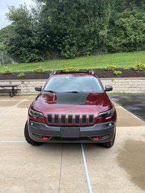 Red 2019 Jeep Cherokee Trailhawk