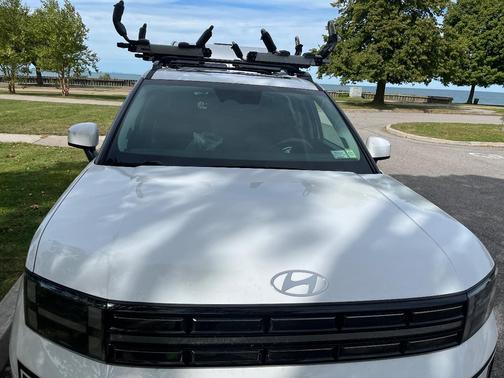 White 2025 Hyundai SANTA FE HEV Limited