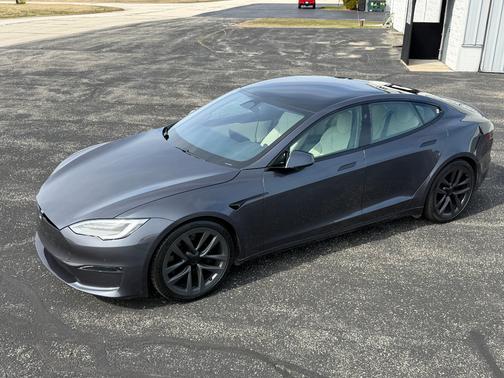 Gray 2021 Tesla Model S Plaid