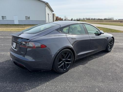Gray 2021 Tesla Model S Plaid