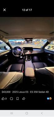 Silver 2025 Lexus ES 350 Base