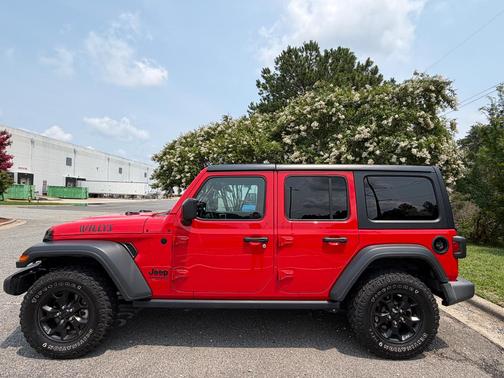 Red 2021 Jeep Wrangler Unlimited Willys Sport