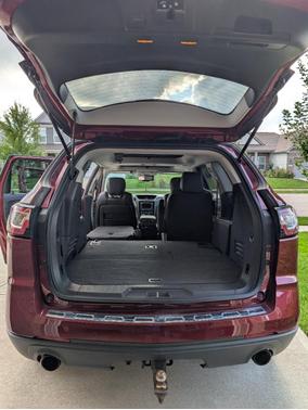 Red 2015 Chevrolet Traverse LTZ