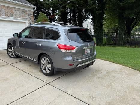Gray 2015 Nissan Pathfinder Platinum