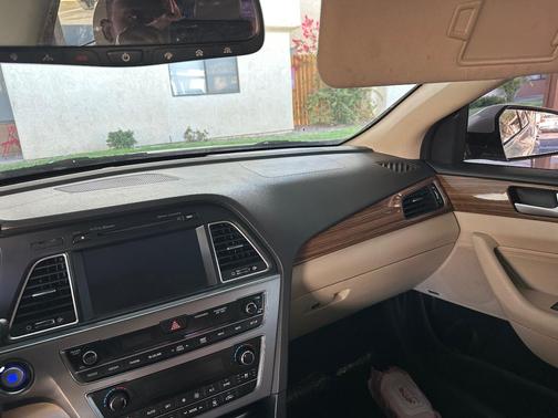 White 2015 Hyundai SONATA Limited
