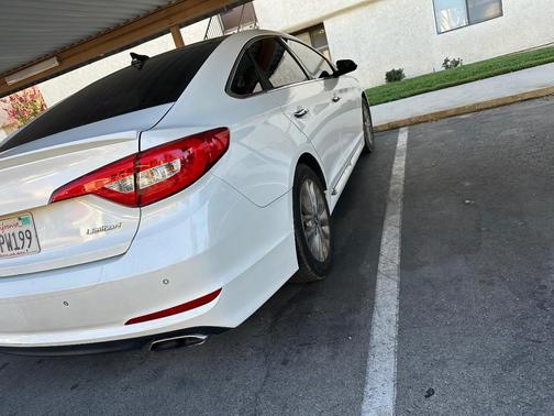 White 2015 Hyundai SONATA Limited