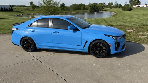 Blue 2022 Cadillac CT4-V Blackwing