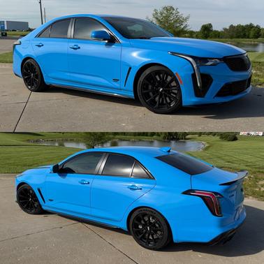Blue 2022 Cadillac CT4-V Blackwing