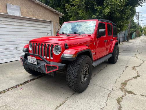 Red 2020 Jeep Wrangler Unlimited Sahara