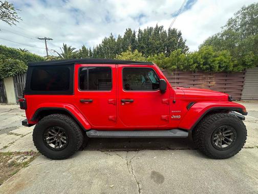 Red 2020 Jeep Wrangler Unlimited Sahara
