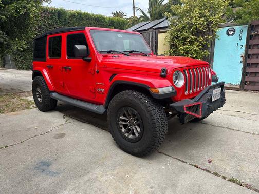 Red 2020 Jeep Wrangler Unlimited Sahara