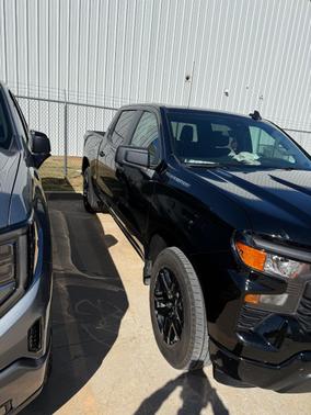 Black 2025 Chevrolet Silverado 1500 Custom