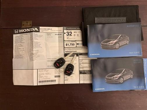 Black 2012 Honda Civic LX