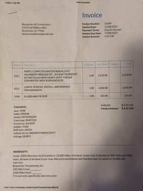 1998 Nissan Pathfinder SE-V6 4WD