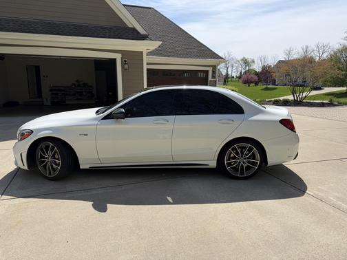 White 2020 Mercedes-Benz AMG C 43 4MATIC