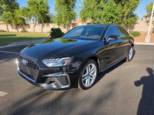 Black 2021 Audi A4 45 S line Premium Plus