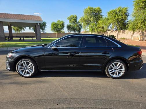 Black 2021 Audi A4 45 S line Premium Plus