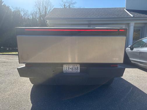 Silver 2024 Tesla Cybertruck Cyberbeast