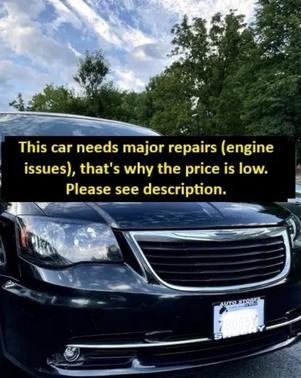 Black 2014 Chrysler Town & Country Touring-L