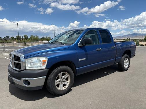 Blue 2008 Dodge Ram 1500 ST Quad Cab