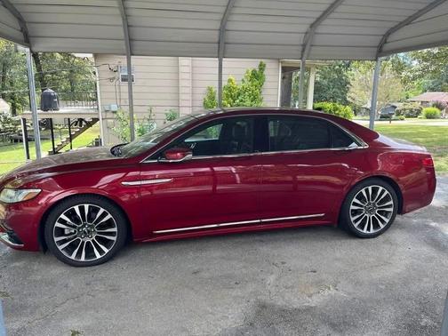 Red 2018 Lincoln Continental Reserve