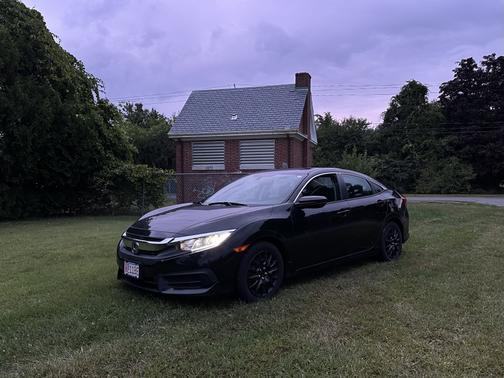 Black 2018 Honda Civic LX