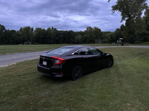 Black 2018 Honda Civic LX