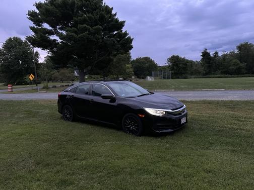Black 2018 Honda Civic LX