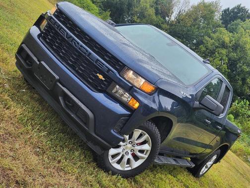 Blue 2021 Chevrolet Silverado 1500 Custom
