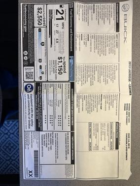 2013 Buick LaCrosse Leather