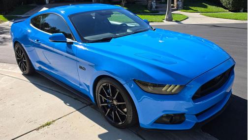 Blue 2017 Ford Mustang GT Premium