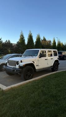 White 2020 Jeep Wrangler Unlimited Sahara