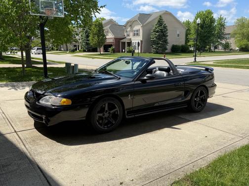Black 1997 Ford Mustang Cobra