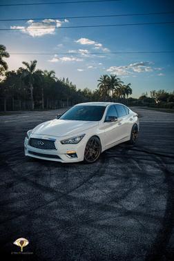 White 2021 INFINITI Q50 3.0t LUXE