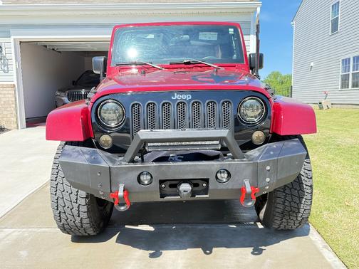 Red 2012 Jeep Wrangler Unlimited Freedom Edition