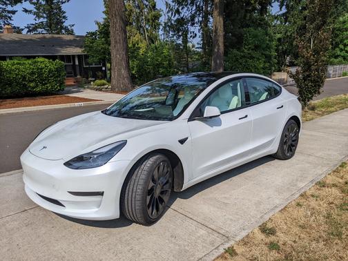 White 2022 Tesla Model 3 Performance