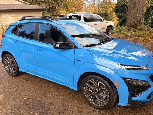 Blue 2022 Hyundai KONA N Line