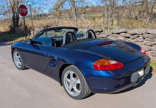 Blue 2001 Porsche Boxster Boxster