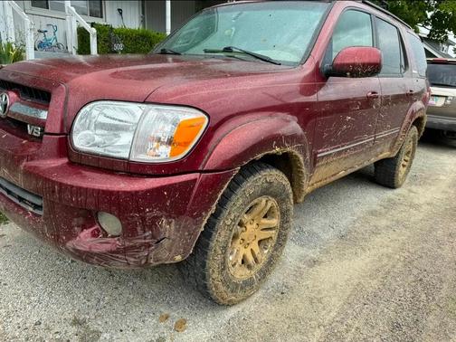 Red 2006 Toyota Sequoia Limited